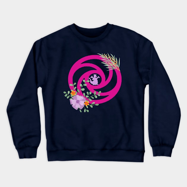 Flower and Garden Figment Imagination Crewneck Sweatshirt by magicmirror